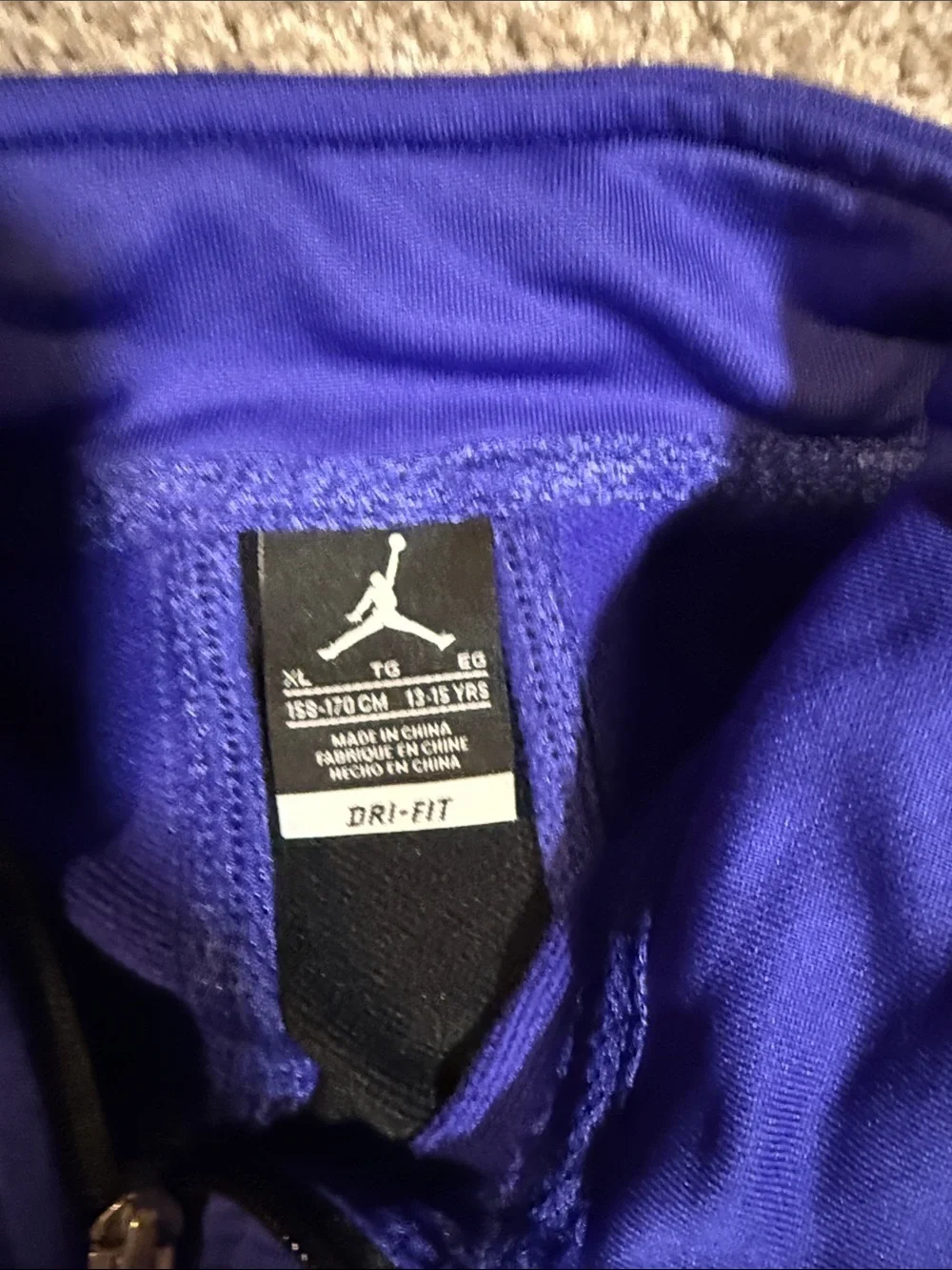 Jordan Zip-Up Hoodie in Royal Blue with Black Jumpman